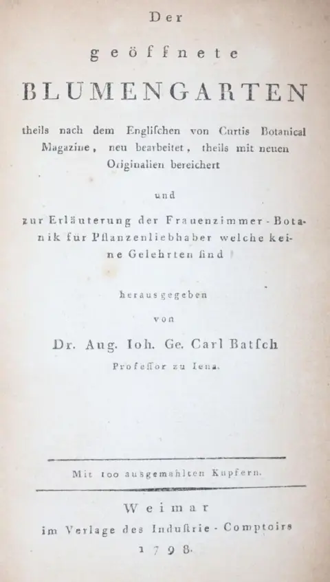 Batsch,A.J.G.K. – Le jardin fleuri ouvert, en partie d'après l'anglais du Curtis Botanical Magazine, nouvellement révisé, en partie enrichi de nouveaux originaux...