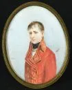 Derel, Künstler des 19. oder 20. Jh. – Gouache, 10 x 8 cm, "Bildnis eines jungen Mannes", u.r. sign., Messing-Standrahmen;