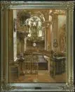 Huth, Franz, 1876 Pößneck - 1970 Weimar – Technique mixte, sur papier brun, 58 x 46 cm "Füssen - Intérieur de l'église St. Mang avec vue sur l'orgue", signée en bas à gauche,…