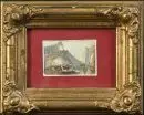 Peintre paysagiste des 19e/20e s. – Aquarelle, 3,5 x 5,5 cm, "Venise - Pont du Rialto", R