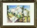 Ludwig, Friedrich, 1895 - 1970 – Technique mixte au pastel gras, 15 x 20,5 cm, signée et titrée "Aus Bayern" sur le P, R, Lit. : Artprice ;