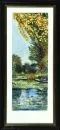 Szamosvari, Jozsef, geb. 1931 Varpalota – Aquarel, 53,5 x 20 cm, "Riviergezicht met boot"
