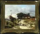 Agostini, Guido, 1865 - 1898 – Huile/toile, 41 x 51 cm, "Retour de la bergère", sign. en bas à droite, petites retouches, réf. : Busse, Artprice