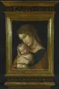 Focke, Louise, kopistka XX w. – Olej/płótno, 43 x 33 cm, "Madonna ze śpiącym Dzieciątkiem", kopia według A. Mantegni