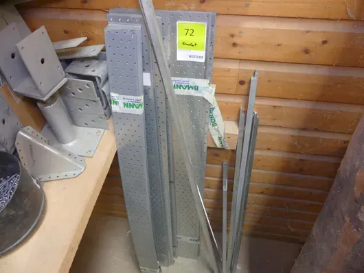 Lot of perforated sheet profiles