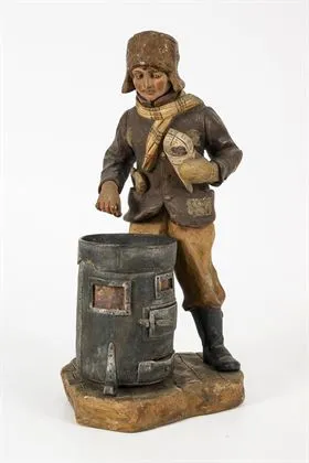 Figuratieve tafellamp "Maronenjunge"