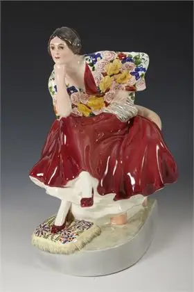 Figuur "Carmen". Weense manufactuur Friedrich Goldscheider