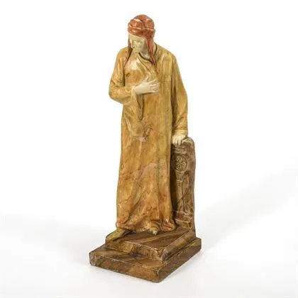 Figuur "Dante Alighieri". Wiener Manufaktur Friedrich Goldscheider