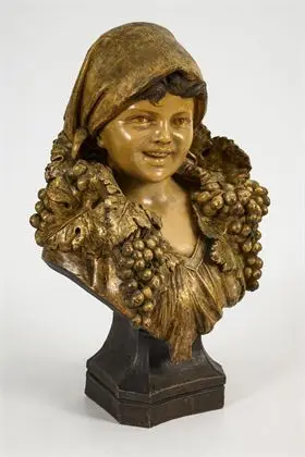 Buste "Annita". Weense manufactuur Friedrich Goldscheider