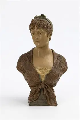 Buste "Gabrielle". Weense manufactuur Friedrich Goldscheider