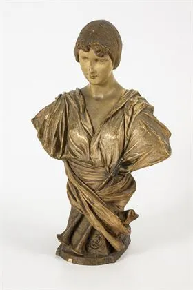 Buste "Chloë". Weense manufactuur Friedrich Goldscheider