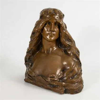 Jugendstil buste van een dame