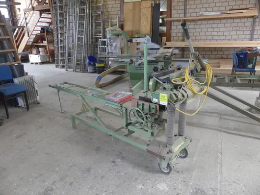 Doppelablängsäge mit Makita 5500S Zapfenschneider