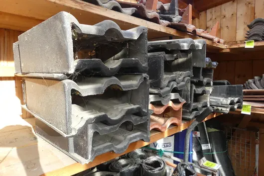 Lot of roof tiles