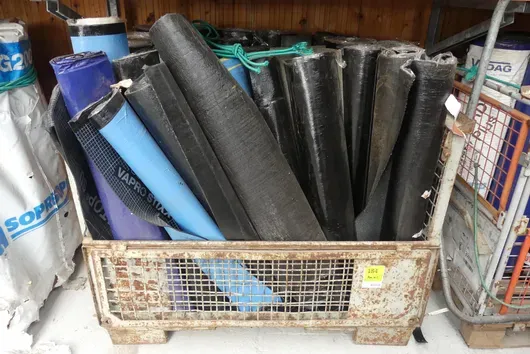 Lot of bitumen welding membranes