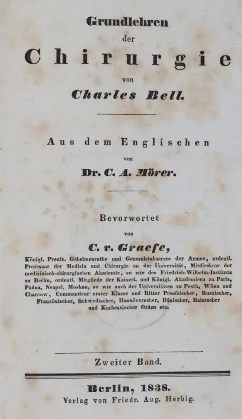 Bell, C. – Principes fondamentaux de chirurgie