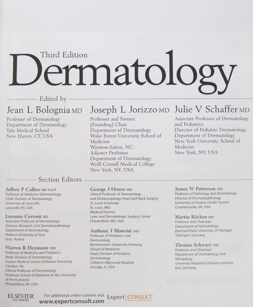 Bolognia,J.L., Jorizzo,J.L. u. J.V.Schaffer. – Dermatology