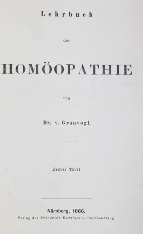 Grauvogl,(E.)v. – Leerboek van de homeopathie