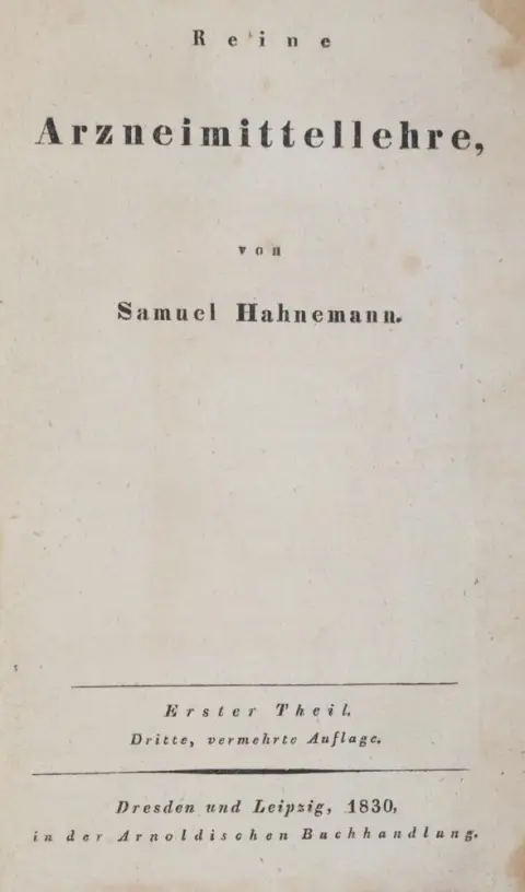 Hahnemann,S. – Reine Arzneimittellehre