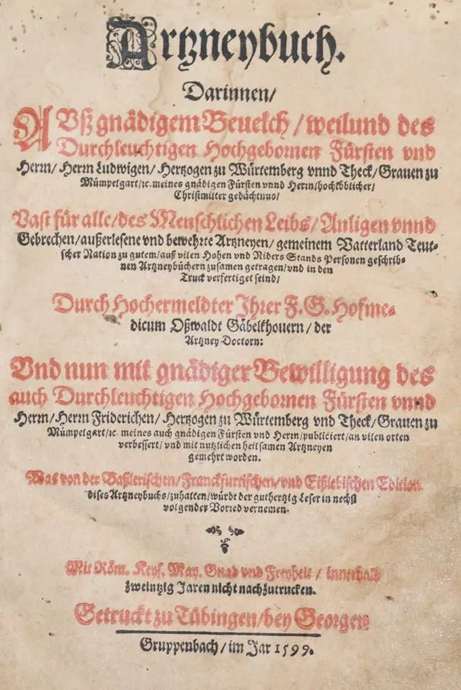 Gabelkover,O. – Artzneybuch