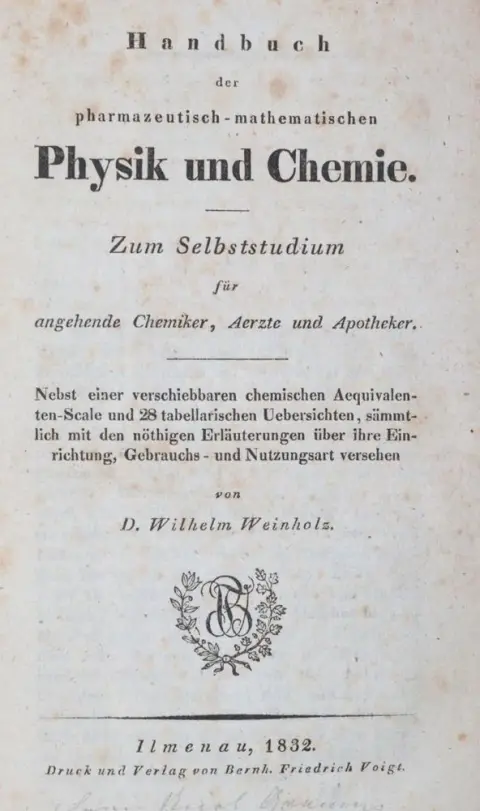 Weinholz,W. – Manuel de physique et chimie pharmaceutico-mathématiques