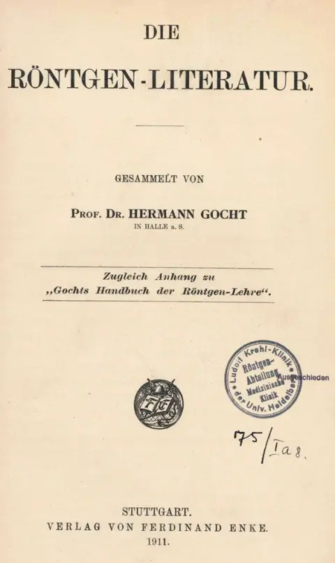 Gocht,H. – Die Röntgen-Literatur