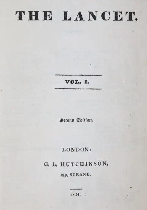(Wakley,T. éd.). – The Lancet