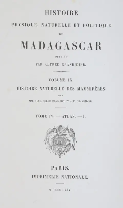 Grandidier,A. – Histoire naturelle des mammifères