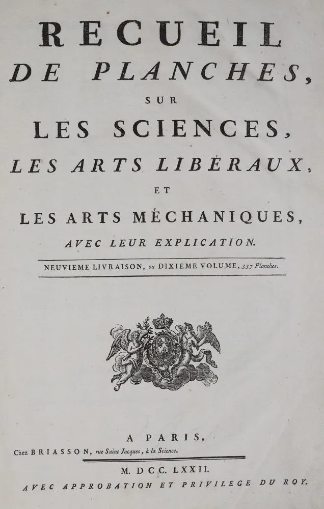 Diderot,D. en J.d'Alembert. – (Encyclopédie)