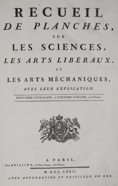 Diderot,D. en J.d'Alembert. – (Encyclopédie)