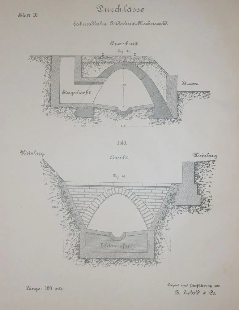 Liebold,B. – Druchlässe und Brücken für Strassen und Eisenbahnen aus Cement-Bruchstein-Mauerwerk mit besonderer Berücksichtig