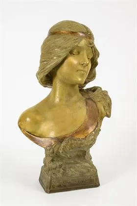 Jugendstil-Büste "Crépuscule"