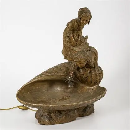 Lamp "Kinderen op een schelp"