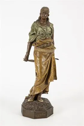 Figurka "Judith". Vídeňská manufaktura Friedrich Goldscheider