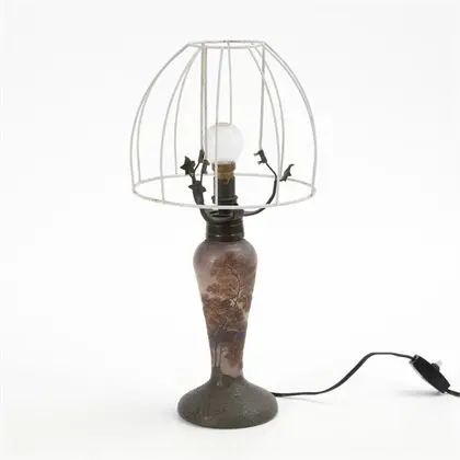Lampe Art nouveau. Legras & Cie
