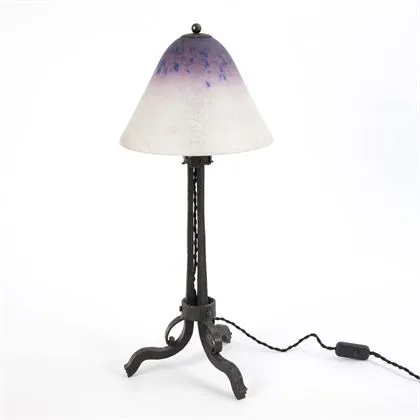 Grande lampe de table française. Schneider