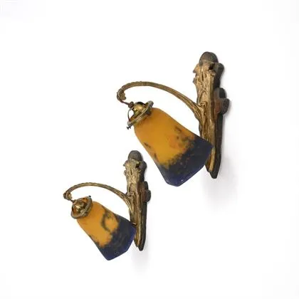 Paire de lampes murales