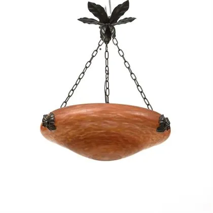 Závěsná lampa. Daum Nancy, Francie