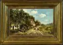 Kock, Otto, 1921 Itzehoe - 1999 München – Öl/Holz, 24 x 40 cm, "Dorfstraße mit Prozession", u.r. sign., Lit.: Artprice;