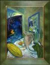 Kojnowa-Kandler, Irina, 1955 Moskau – Öl/Krt, 70 x 50 cm, "Stillleben vor Landschaft", u.l. sign., Lit.: Artprice;