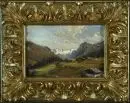Landschaftsmaler des 19. Jh. – Öl/Holz, 13,5 x 21 cm, rücks. betit. "Sylvretta von Selfranga bei Klosters";
