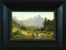 Landschaftsmaler des 19. Jh. – Öl/Holz, 16 x 26,5 cm, rücks. betit. "Reichenhall", u.r. undeutl. sign.;