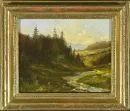 20th c. landscape painter – Oil/cardboard, 9 x 11 cm, titled on verso "Kleine Emme, Kanton Luzern", indistinct signature on verso