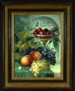 Mehrnia, Hamid, 1942 Tabriz – Oil/canvas, 40.5 x 30.5 cm, "Fruit still life with cherries in a footed bowl", signed lower right, lit.: in-house