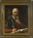 Nauer, Ludwig, 1888 - 1965 Monachium – Olej/płótno, 93 x 77 cm, "Der Evangelist Matthäus"