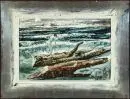 Pogány, Géza, 1927 Szombathely - 2001 – Technique mixte à l'huile/panneau, 28 x 41 cm, "Nu à la plage", monogramme en bas à gauche, daté 1974, réf. : Saur, Artprice