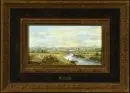 Reiner, Reinhold, 1927 Munich – huile/panneau de fibres, 10 x 19 cm, "Vue sur Kempten", signé en bas à gauche, mention de lieu "München"