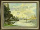 Sommer, Alice, 1898 - 1982 – Olie/doek, 62 x 93 cm, "Rivierlandschap", gesigneerd rechtsonder, lit.: Artprice