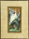 Unbekannter Künstler des 20. Jh. – Öl/Hartfaser, 19,5 x 10 cm, "Ohne Titel", u.l. undeutl. sign. u. bez.;