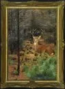 Wagner, Karl, 1864 Neustadt/Orla – Oil/canvas, 100 x 70 cm, "Ungerader Zehnender im Wald", signed lower left, ref.: Thieme-Becker, Müller-Singer, Dressler, Busse,…
